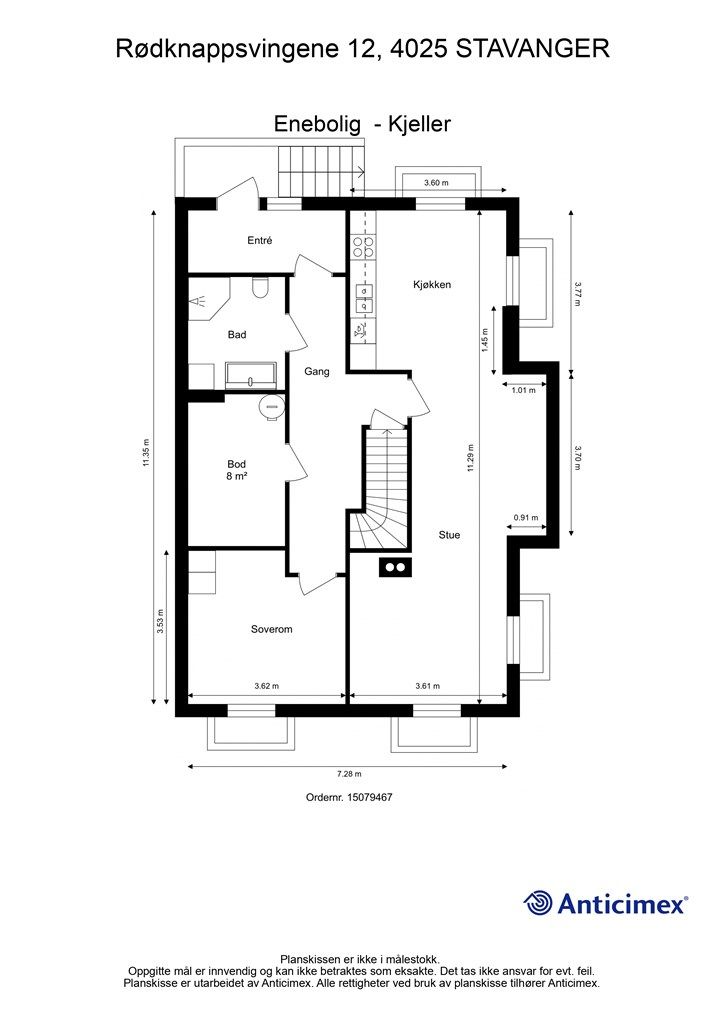 Plantegning - Kjeller