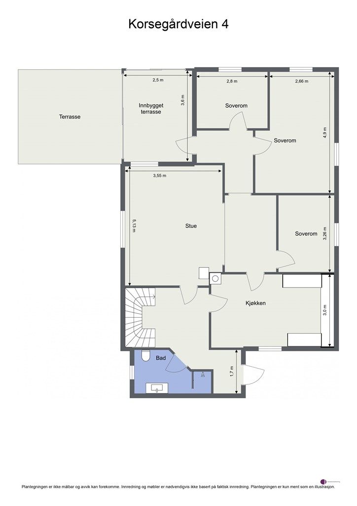 Plantegning - 1. etasje