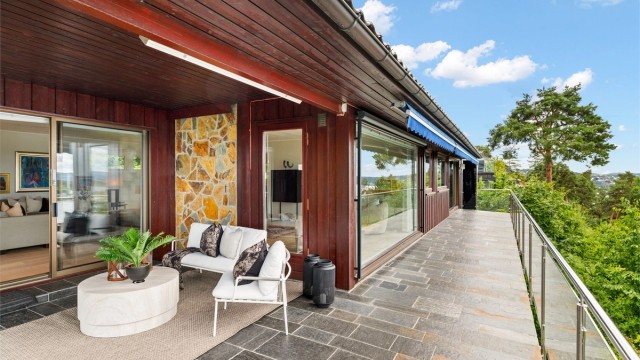Skiferlagt terrasse