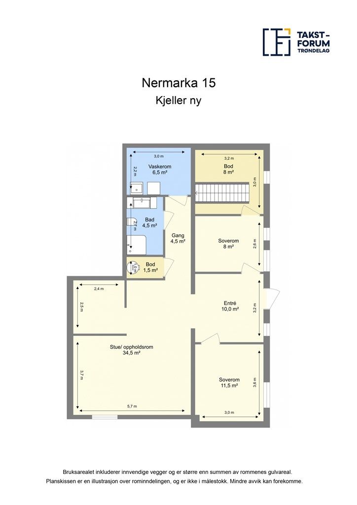 plantegning kjeller.