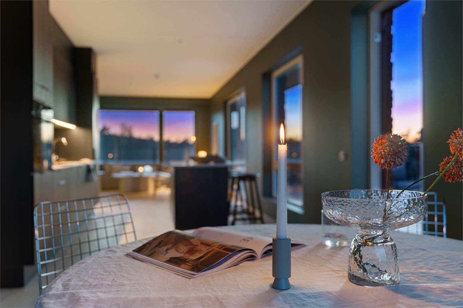 Her kan man invitere middagsgjester til hverdag og fest.