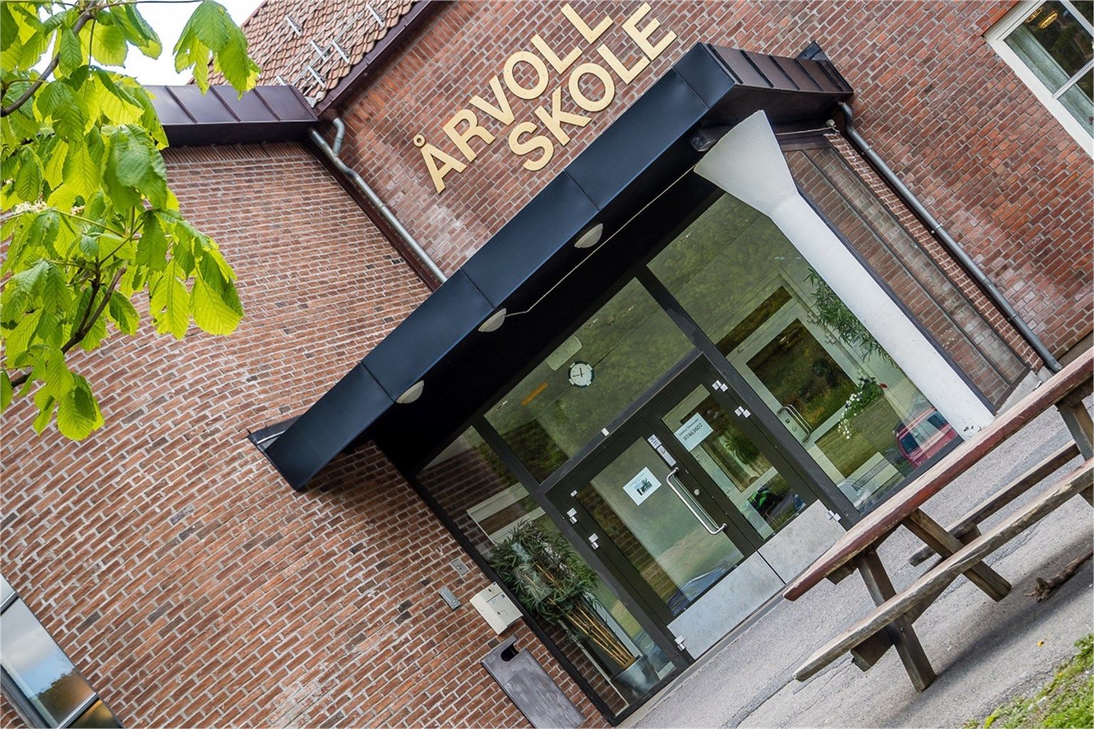 Hyggelig skolevei til Årvoll skole via undergang