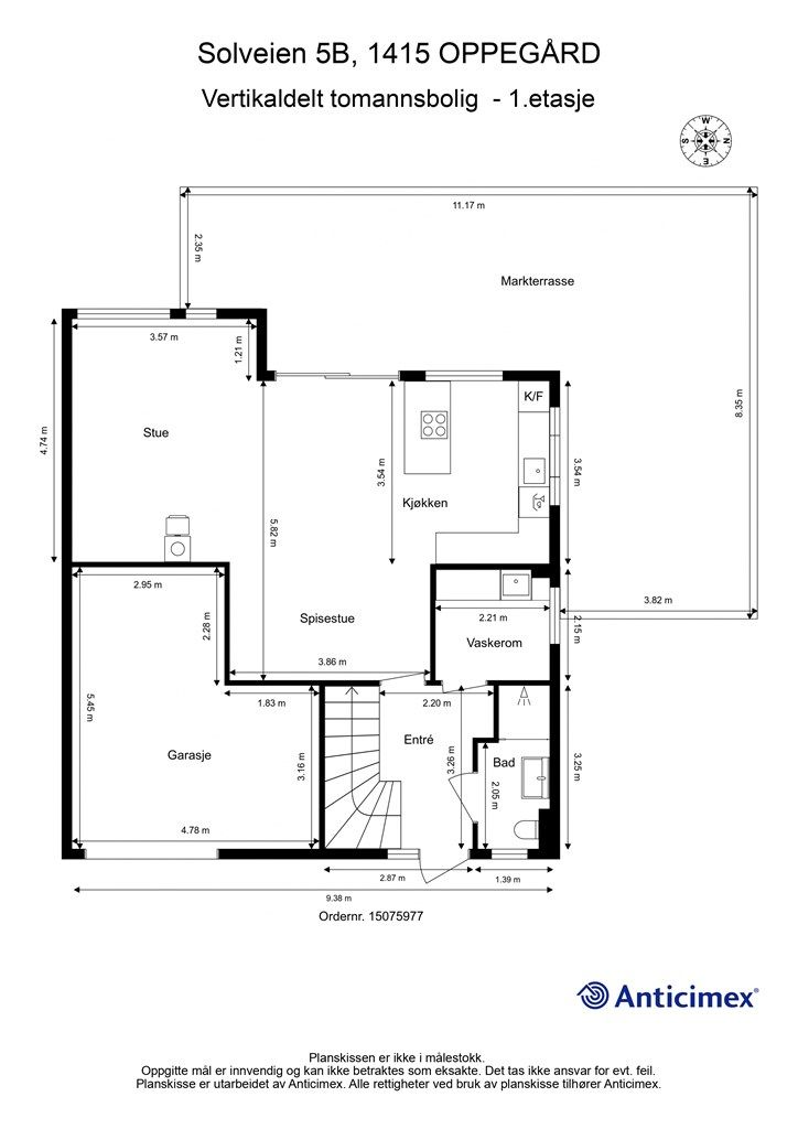 Plantegning - 1.etasje