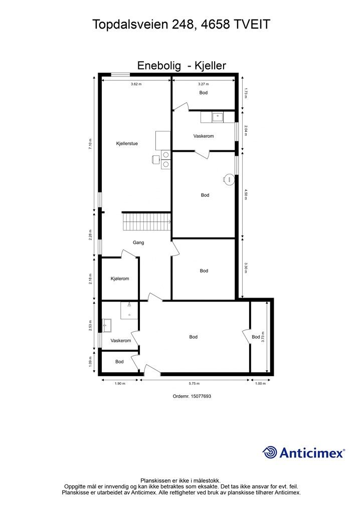 Plantegning - Kjeller
