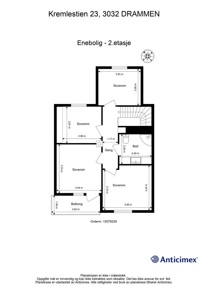 Plantegning - 2. etasje