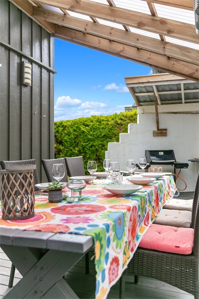 Her kan man ha gjestebud i de lyse sommerkveldene