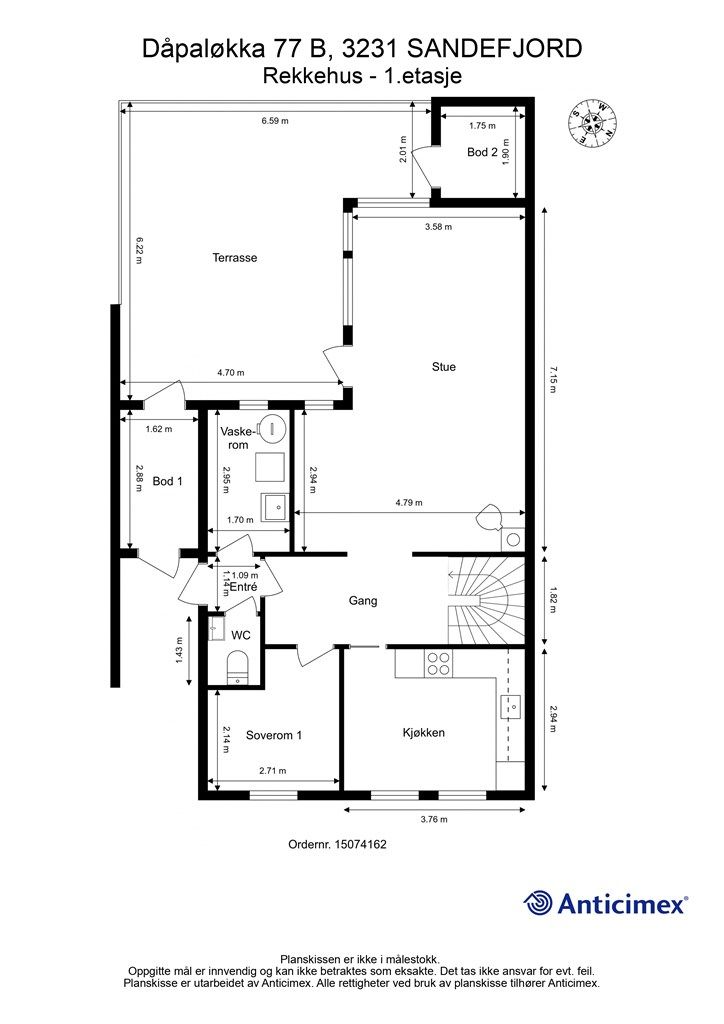 Plantegning 1.etasje