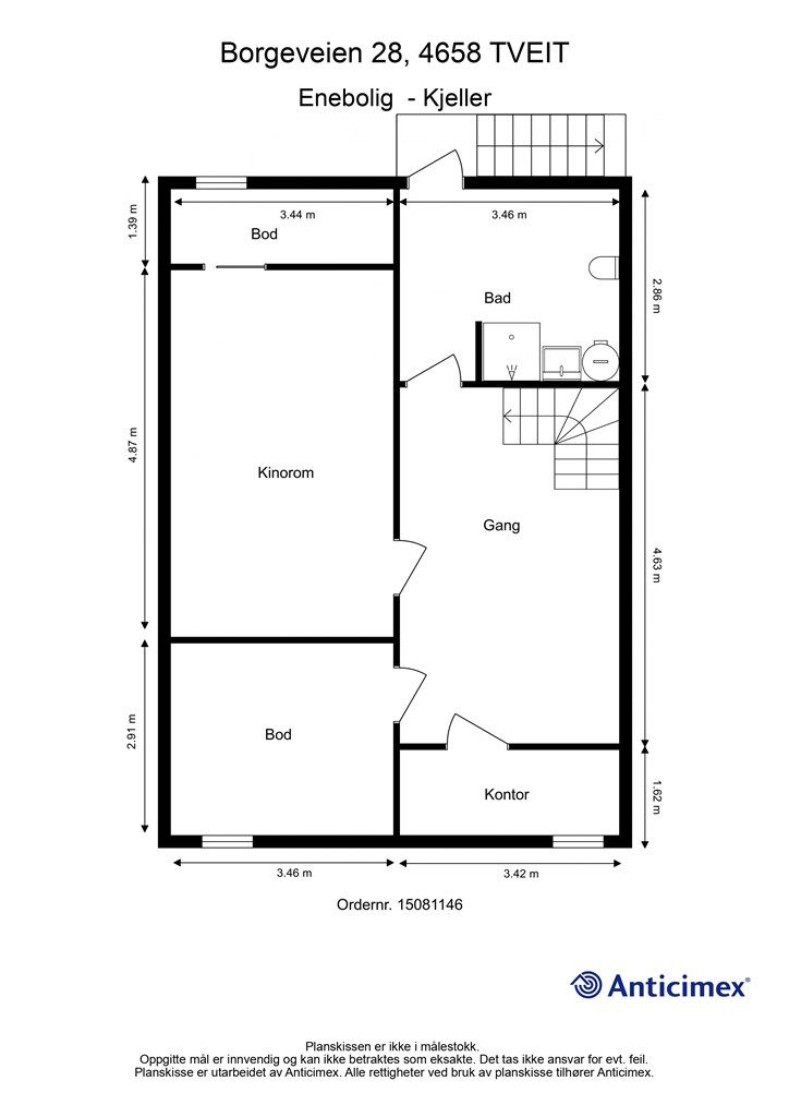 Plantegning - Kjeller