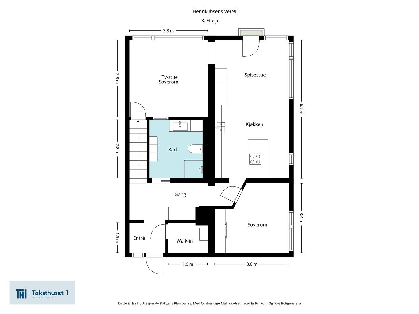 Plantegning 3.etasje