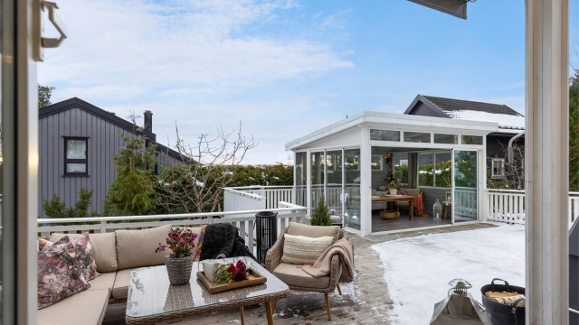 Terrasse med hagestue