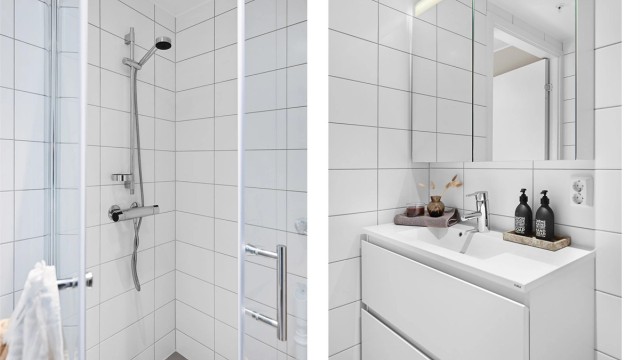 God plass til oppbevaring i speilskap