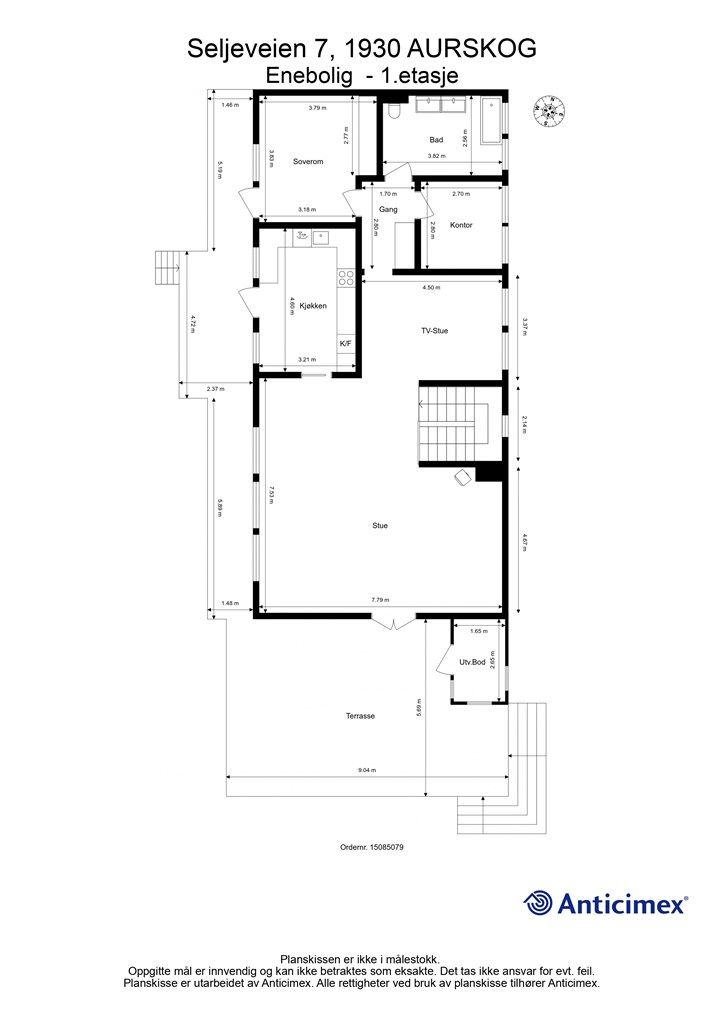 Plantegning - 1. etasje