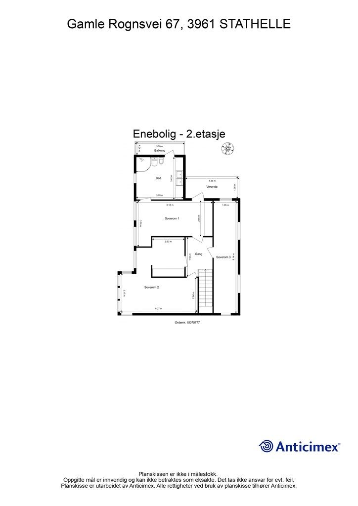 Plantegning - 2. etasje