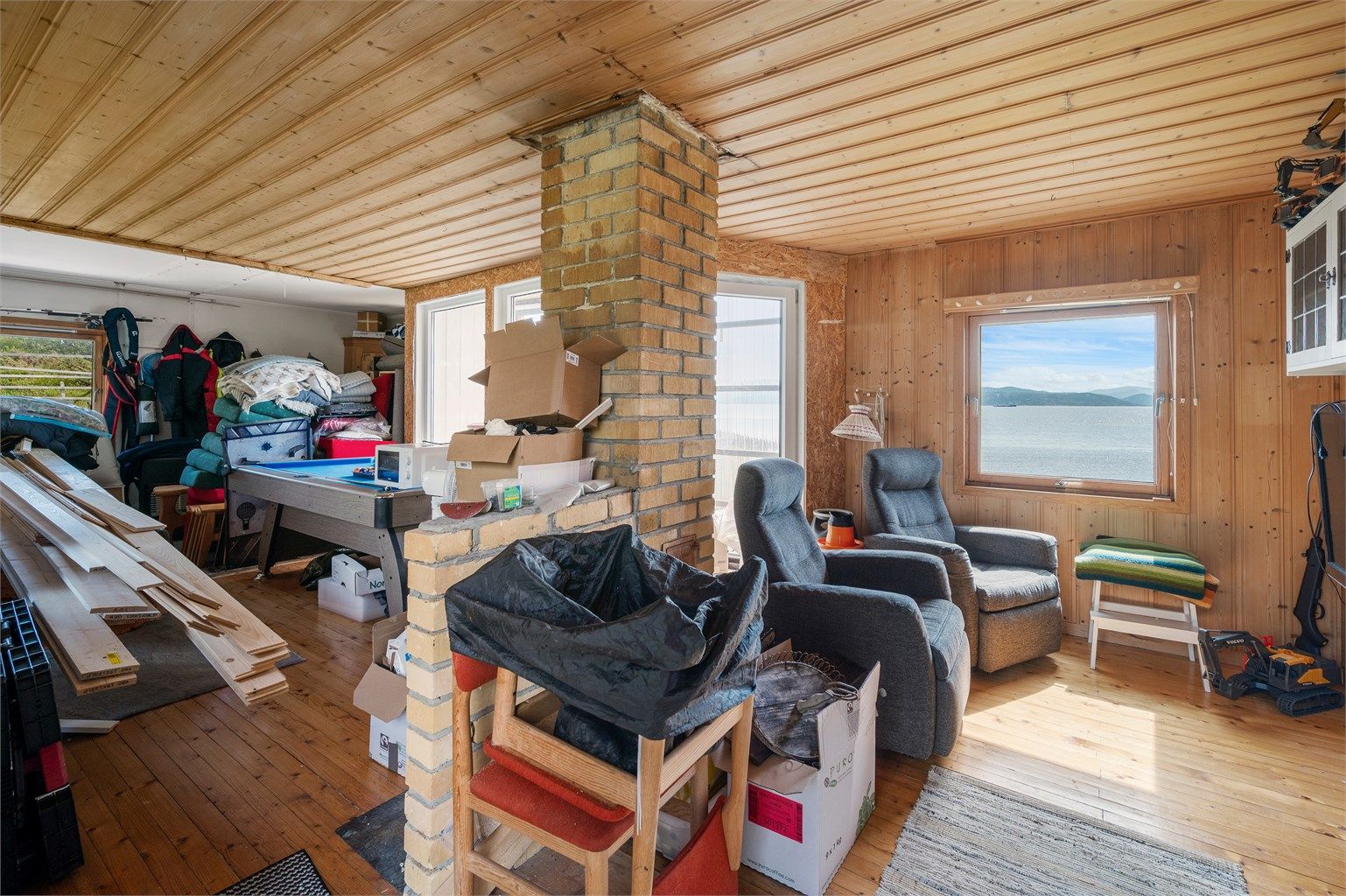 Hytte nummer to benyttes i dag til oppbevaring. 