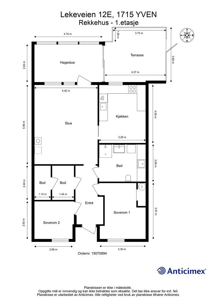 Planskissen er veiledende.
