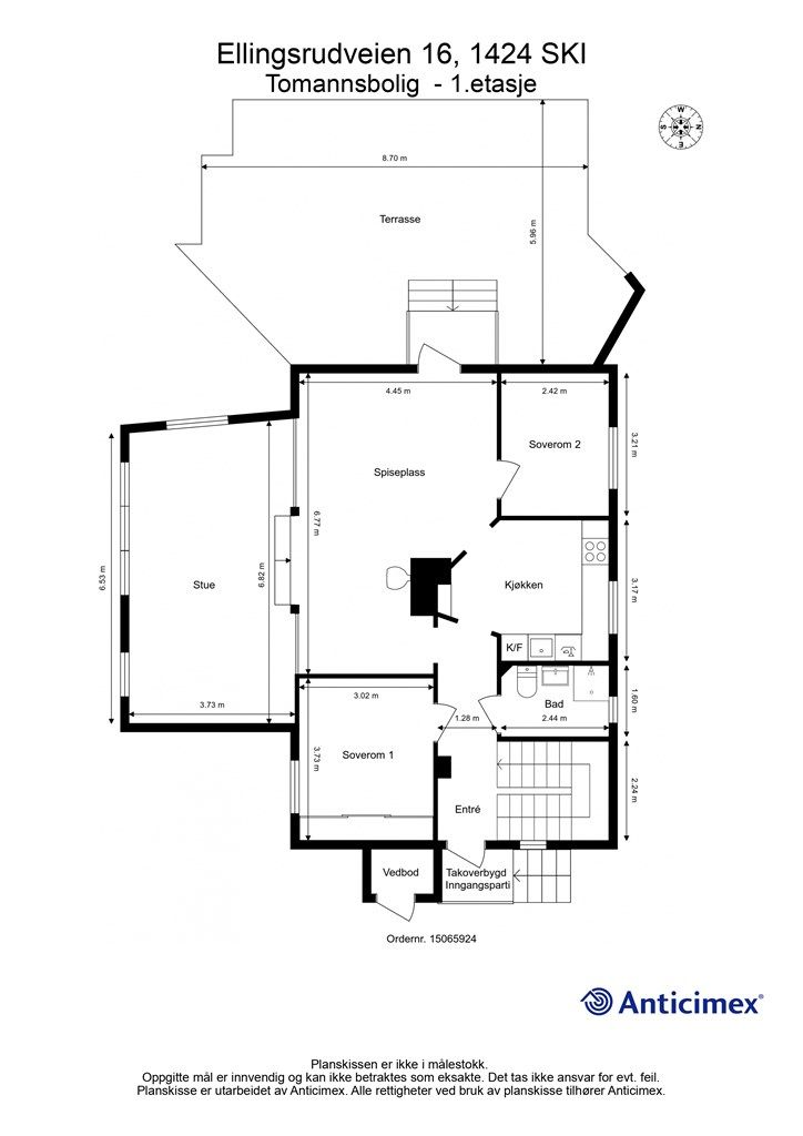Plantegning 1. etasje 