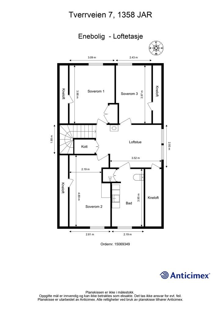 Plantegning - 2. etasje