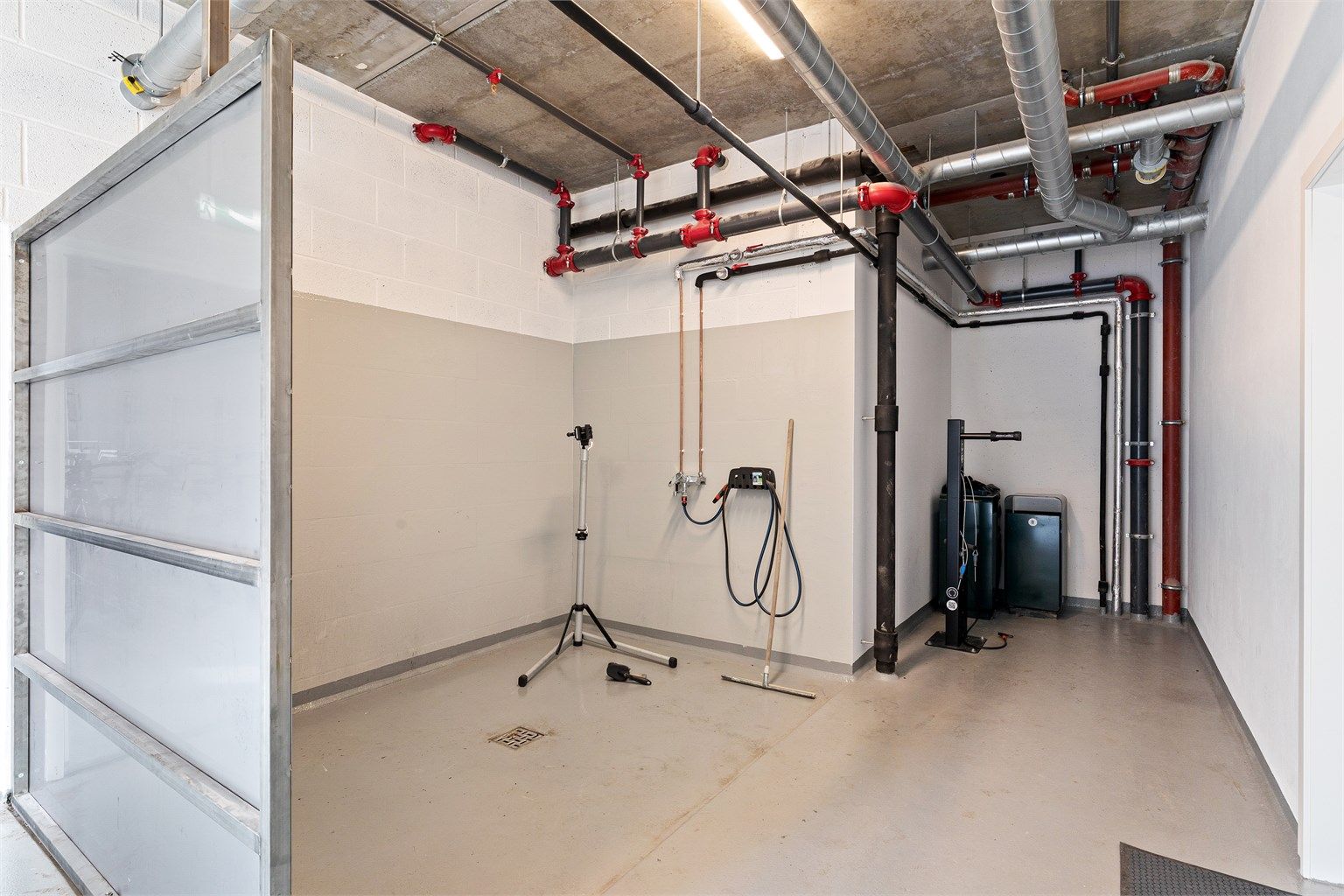 Felles plass for vasking av sykler