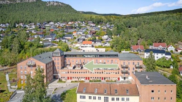 Leiligheten har en flott beliggenhet i et nyrestaurert boligprosjekt på Spinderitunet.
Foto: Ole Thoresen.