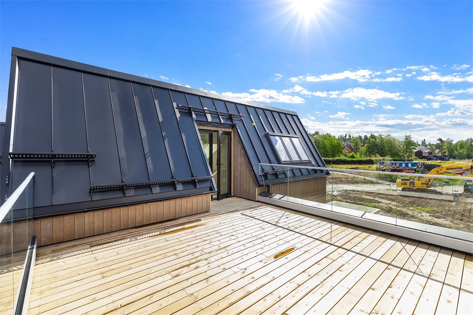 Takterrasse med god solgang