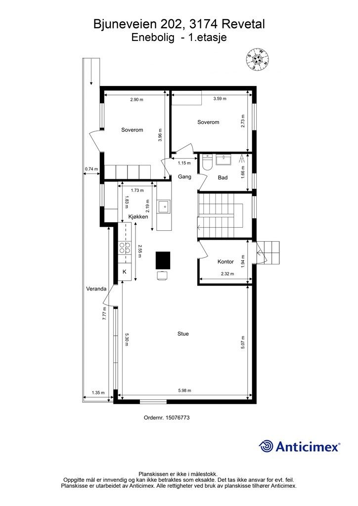 Plantegning hovedplan