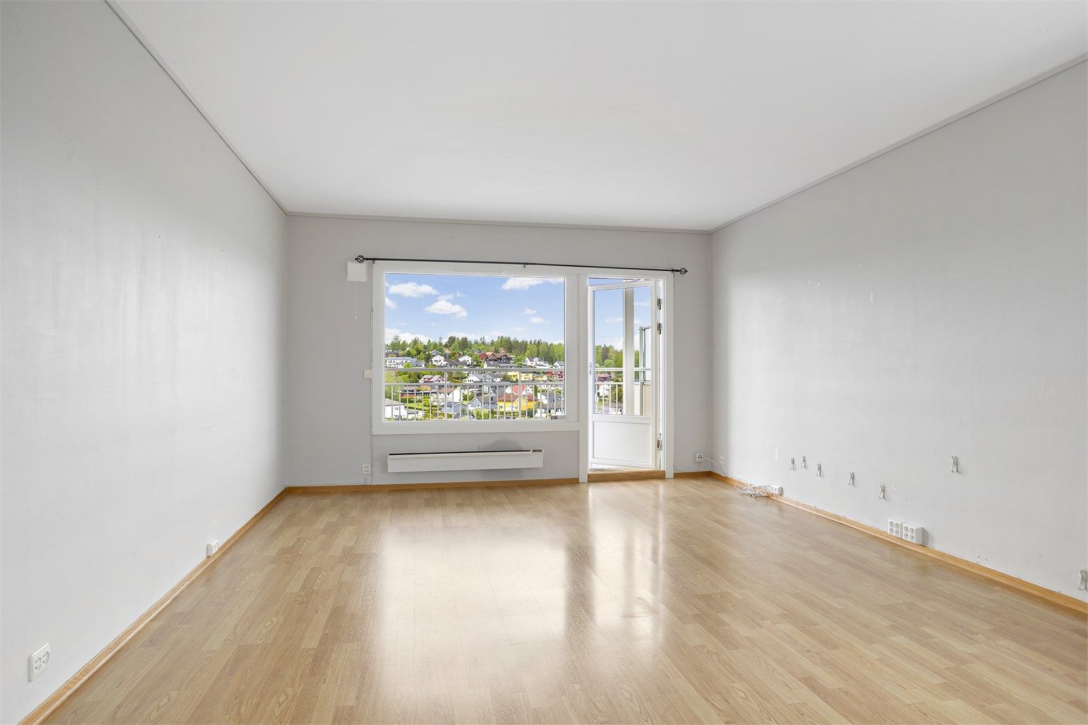 Gulvflater er belagt med laminat