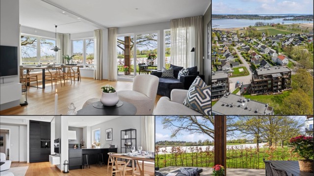 Holmenveien 22A er en stilfull, luftig og innbydende selveierleilighet fra 2021 i første etasje.