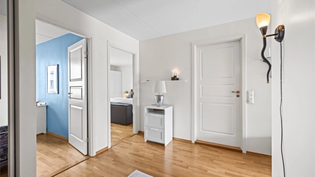Stor entrè med god plass til å ta imot gjester.