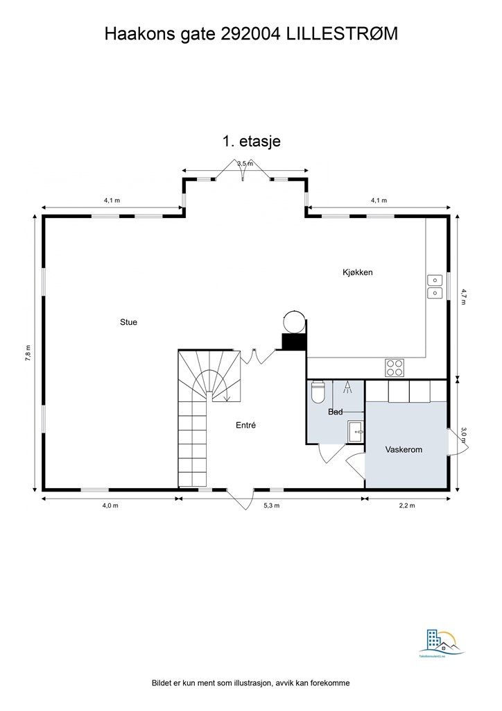 Plantegning - 1. etg