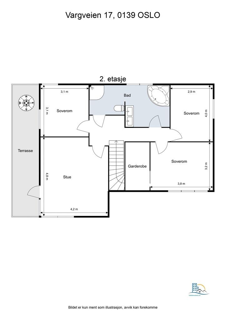 Planskisse 2. etasje