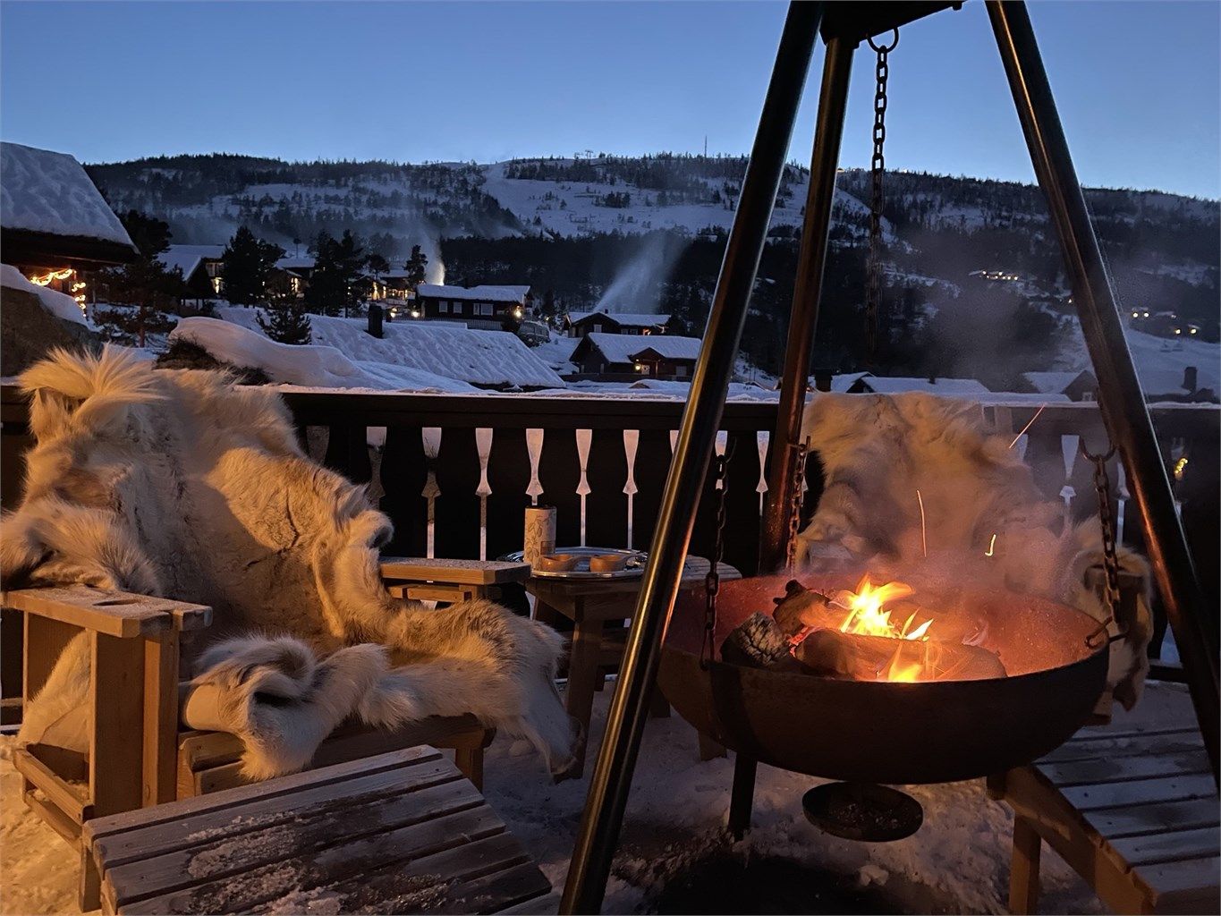 Stemningsbilde en vinterkveld