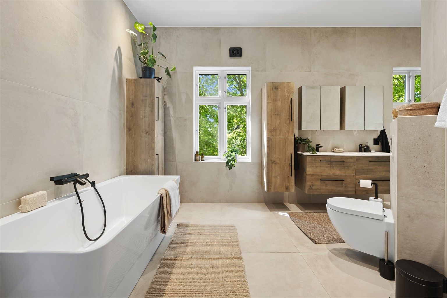 Badet er av svært god størrelse og var nytt i 2025.