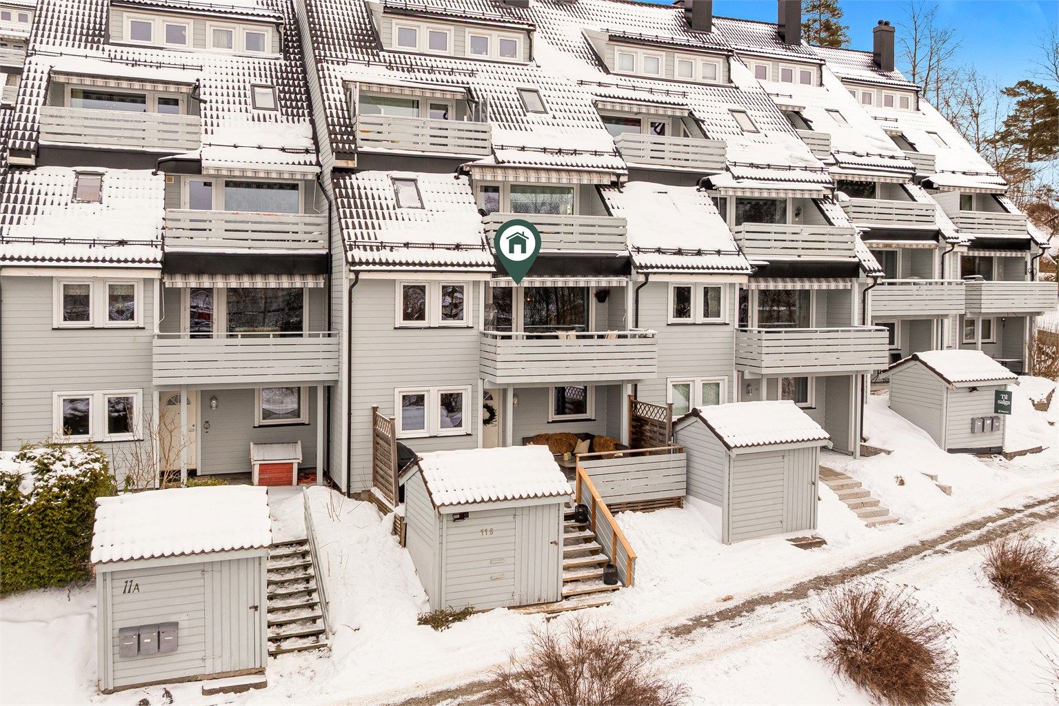 Vestvendt og solrik beliggenhet