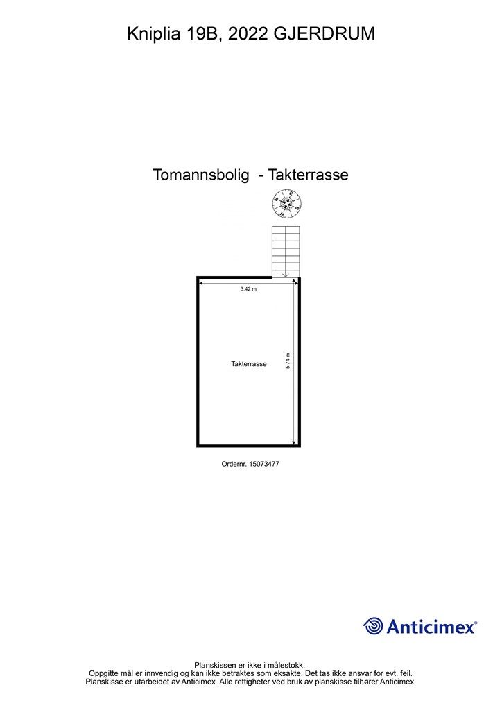 Plantegning Takterrasse