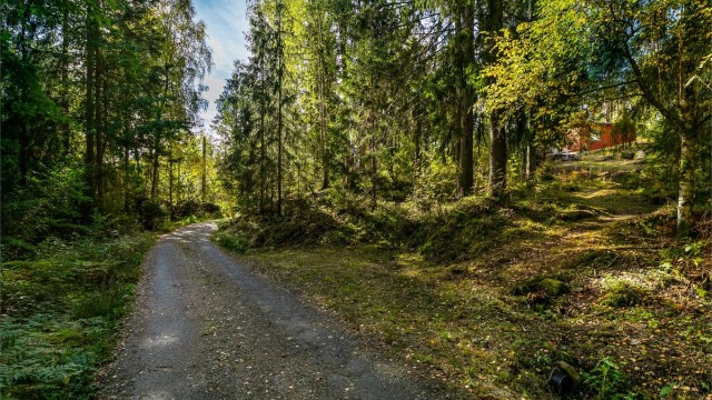 Biloppstillingsplass inntil Damveien, utenfor tomten.
Årsavgift betales til veilag for vedlikehold og brøyting, per 2026 kr. 755,-.