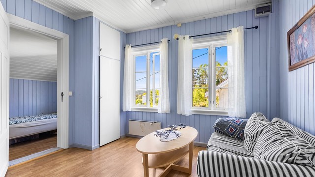 Fleksibelt rom i loftsetasjen som kan brukes som loftstue eller soverom.