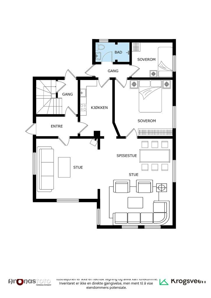 Plantegning - 1. etg.