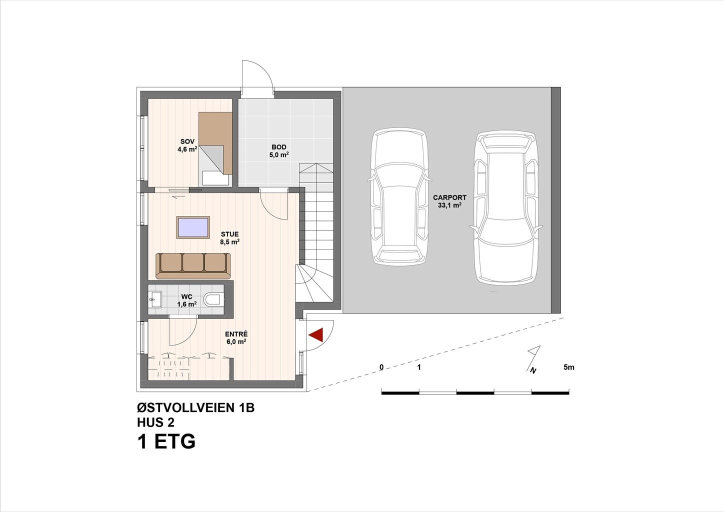 HUS 2 - 1. etasje. 