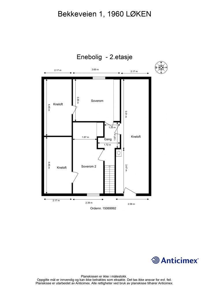 Plantegning- 2.etasje.