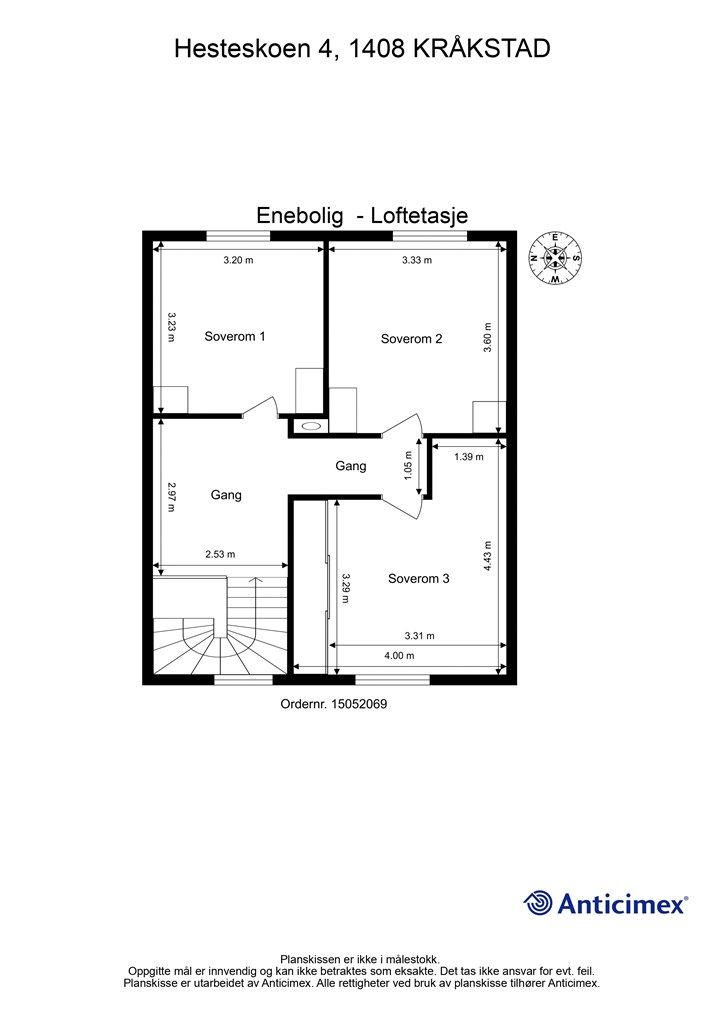 Plantegning - Loftsetasje