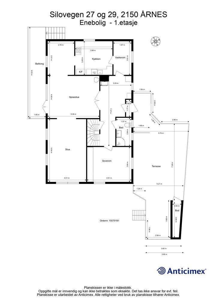Plantegning 1.etasje.