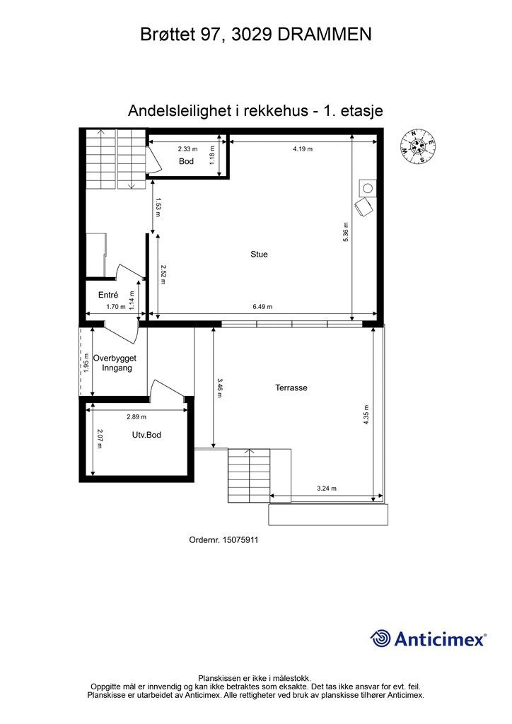 Plantegning 1. etasje
