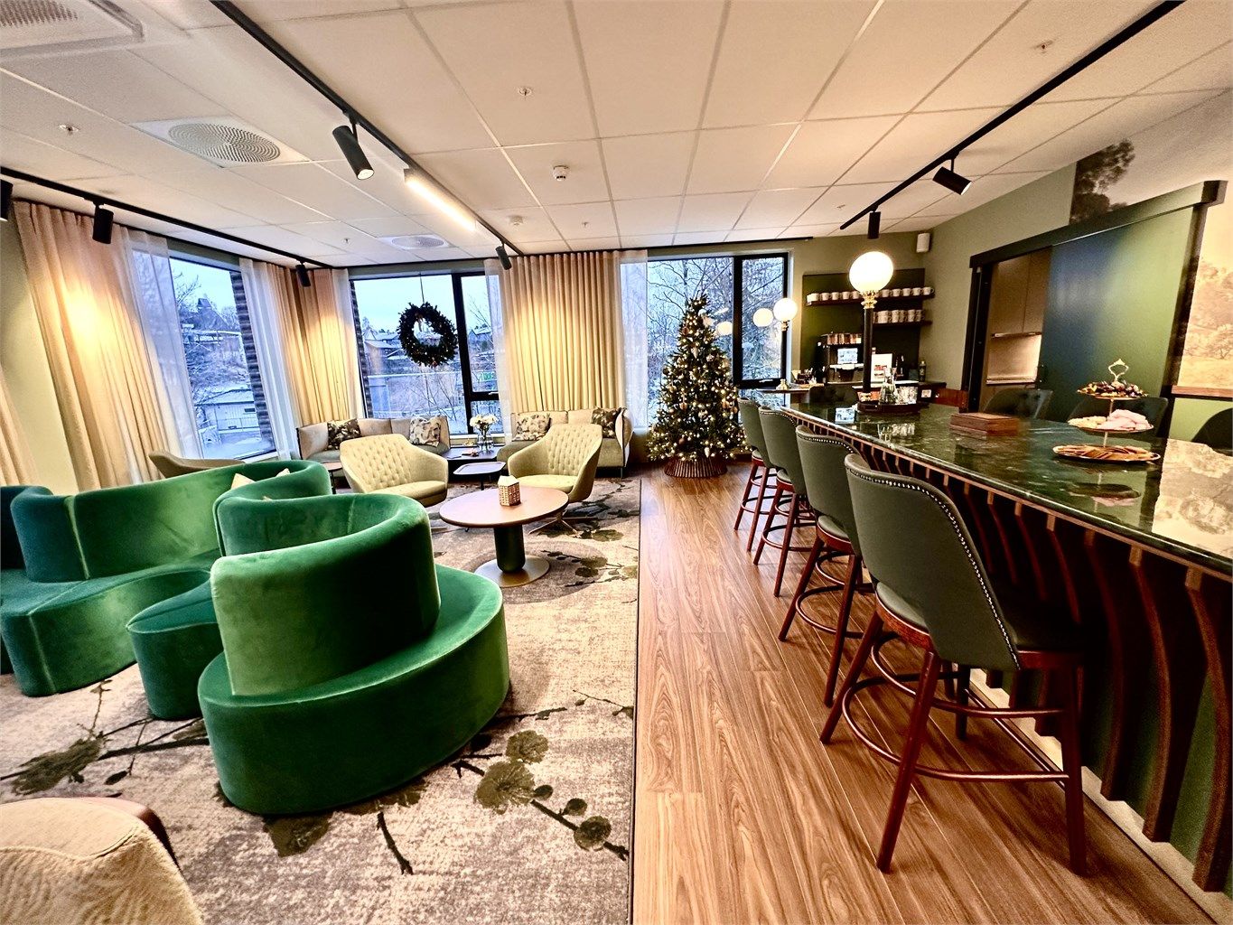 Lounge, resepsjon og fellesområde