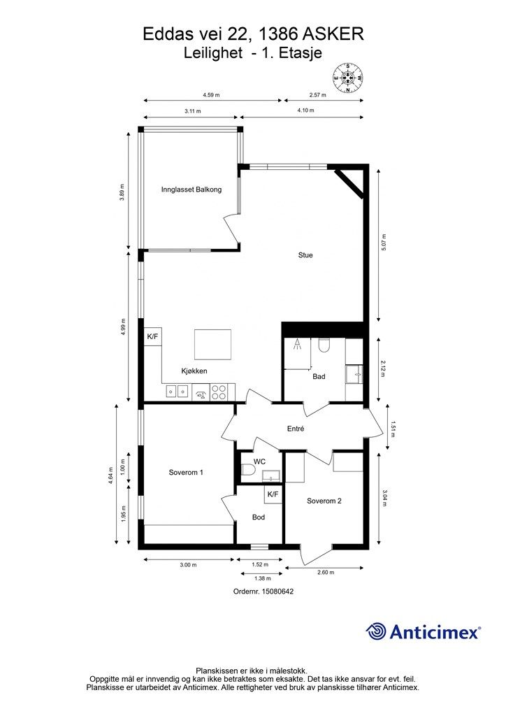 Plantegning - 1. Etasje