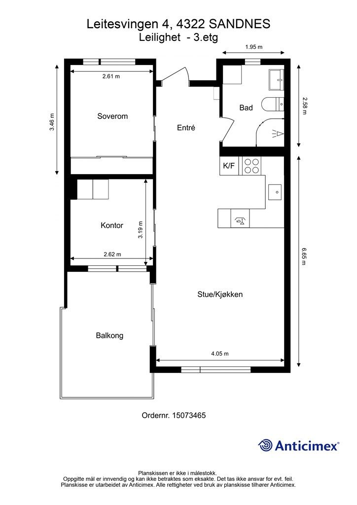 Plantegning-Leilighet - 3.etg.