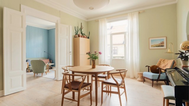 Velkommen til Thereses gate 4B! Dette er en lys og stilig 3-roms med gjennomgående planløsning.