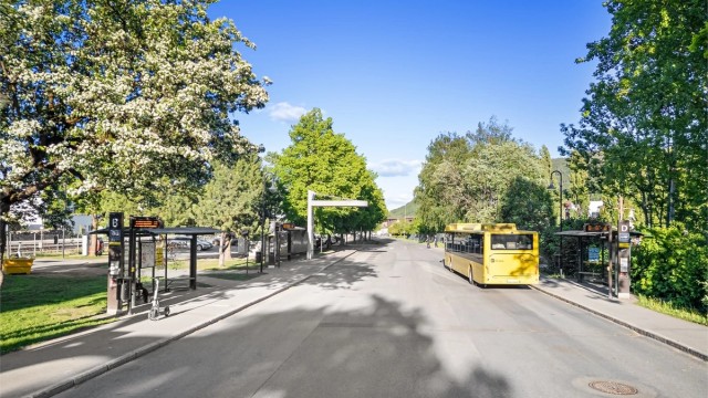 Her er også det gode bussforbindelser fra togstasjonen