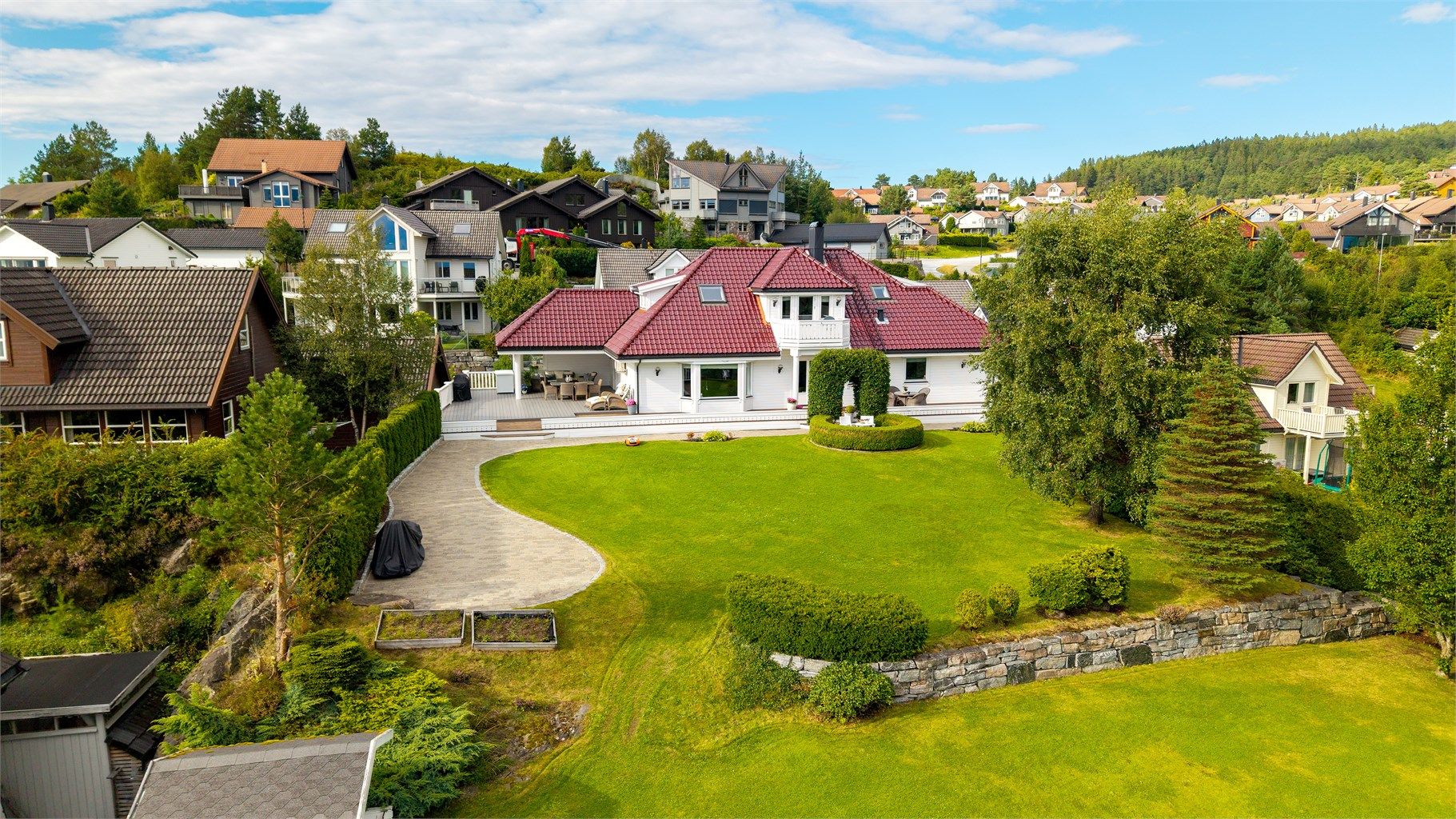 Dronebilde mot syd