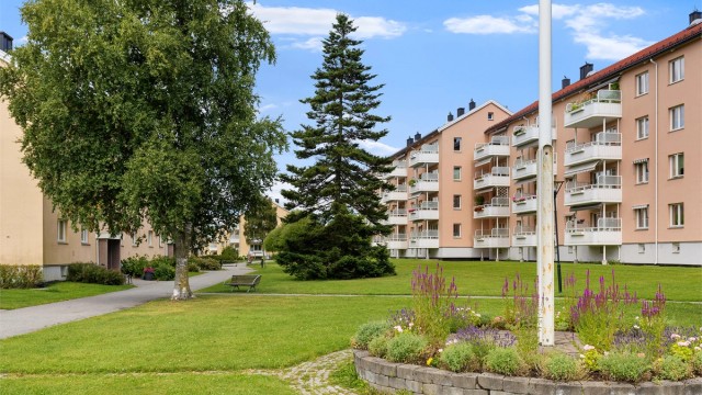 Borettslaget har pene opparbeidede fellesareal