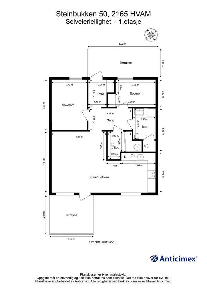 Plantegning - 1.etasje